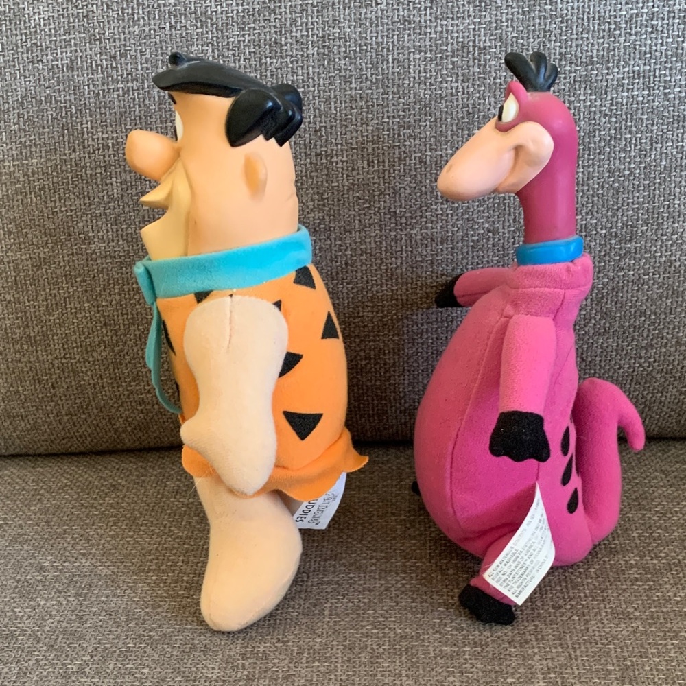 1994 The Flintstones Fred and Dino 9” Days Inn Travel Buddies Plush Toys - Picture 2 of 5